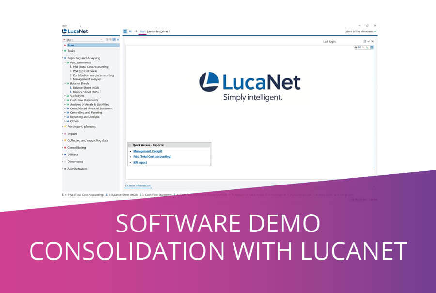 lucanet video software demo financial consolidation